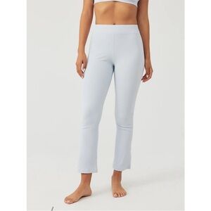 Outdoor Voices | Superform Ribbed Kick Flare High Rise Ice Blue Casual Leggings